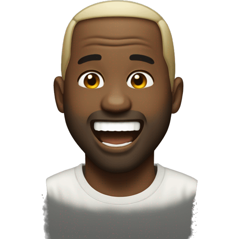 Kanye west laughing  emoji