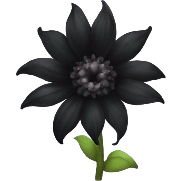 Goth flower emoji