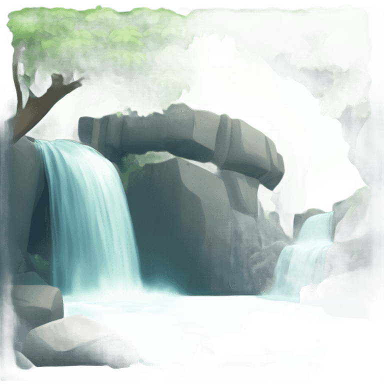 Waterfall  emoji