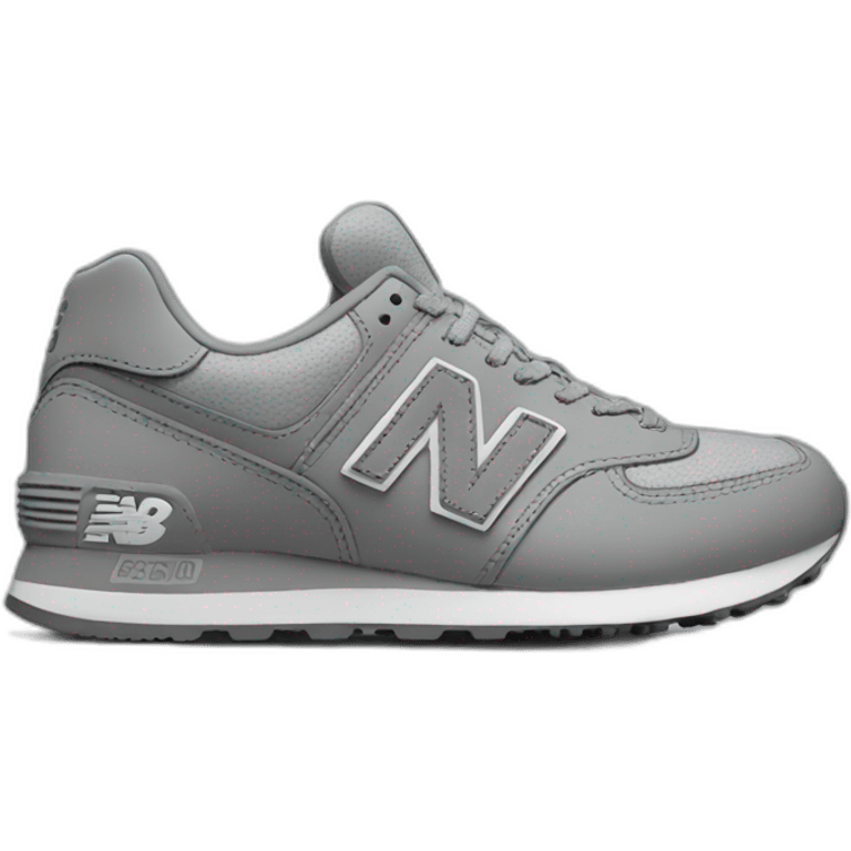 newbalance grey 574 shoes emoji