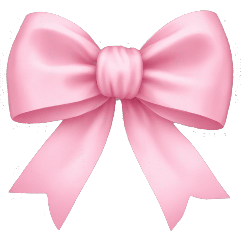 light pink ribbon bow emoji