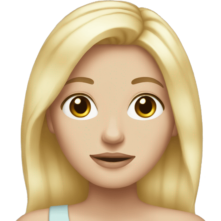 White girl blonde  emoji