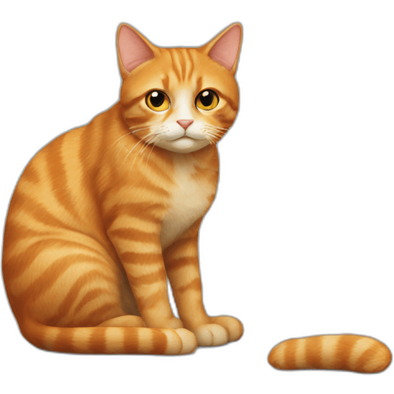 ginger cat sit emoji