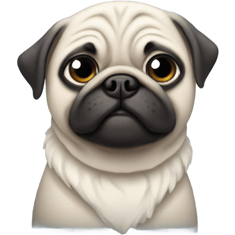 winter pug emoji