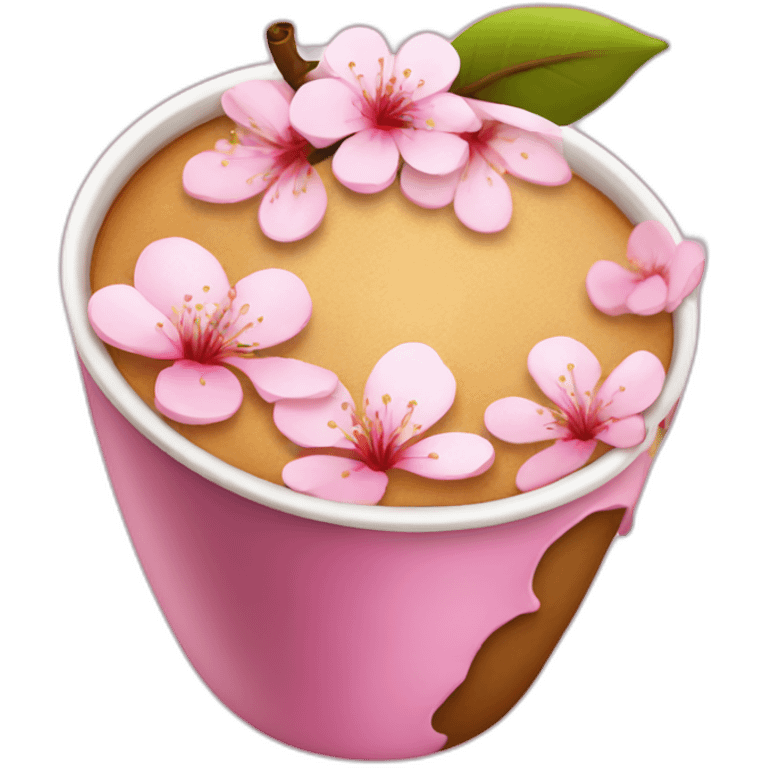 cherry-blossom-coffee emoji