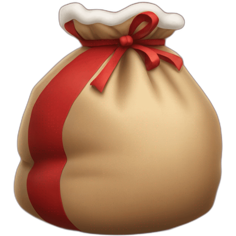 santa's sack with gifts emoji