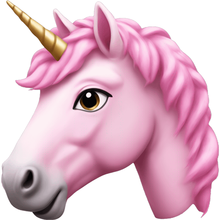 Pink unicorn emoji original version🦄 emoji