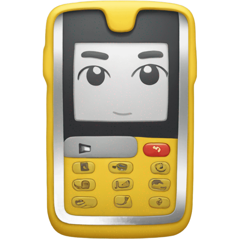 celular amarelo emoji