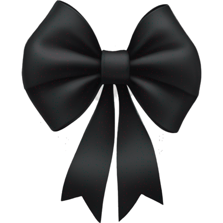 Black bow emoji