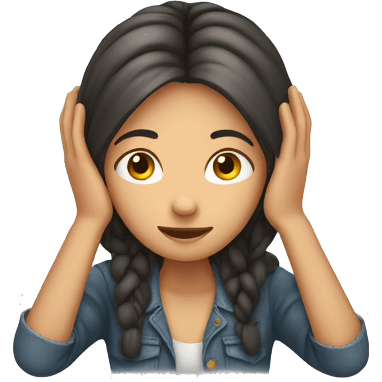 Girl hand on head  emoji