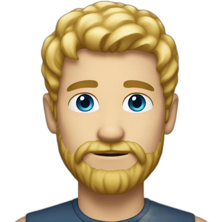 make blonde man, have blonde beard and blue eyes emoji