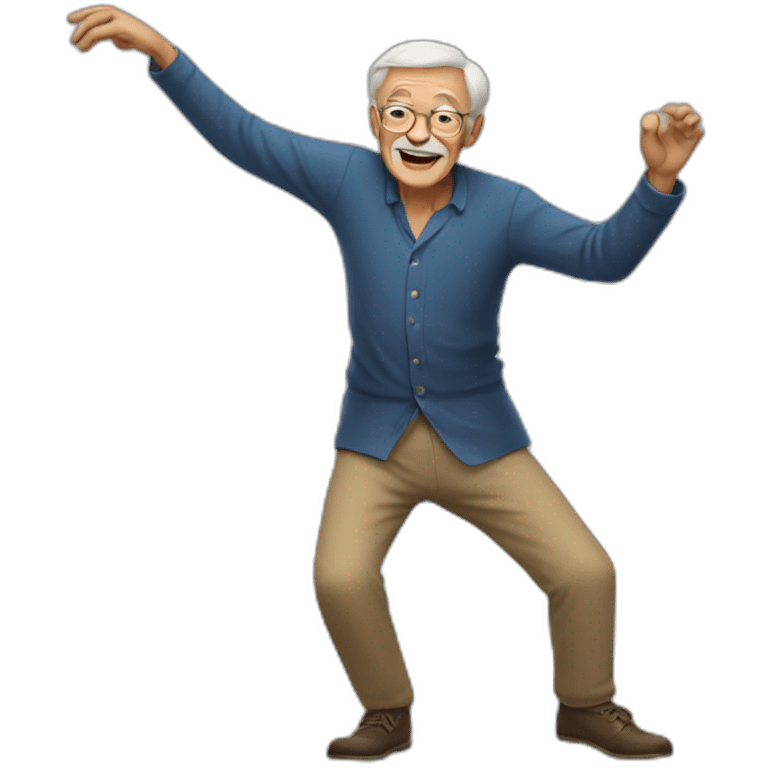 old man dancing  emoji