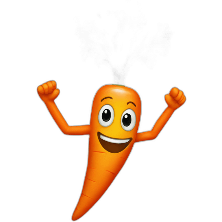 Dancing carrot emoji