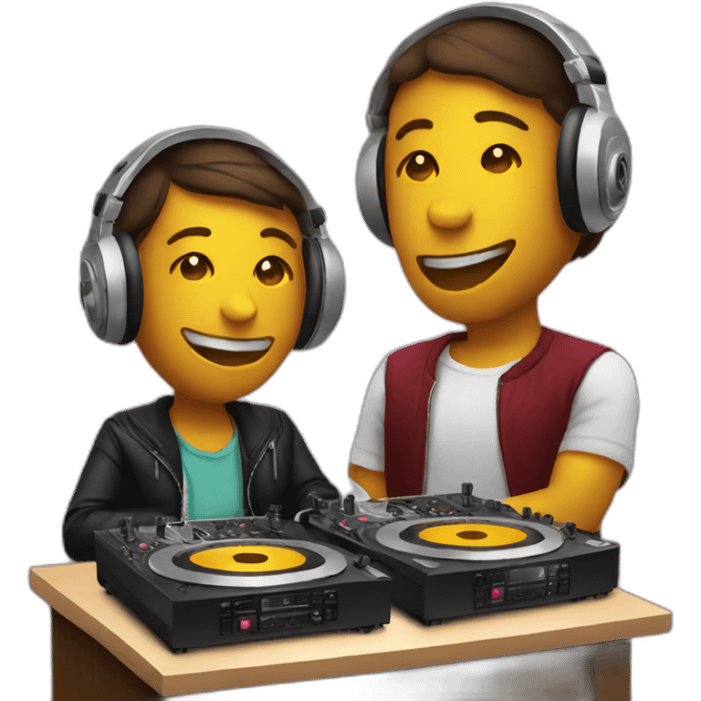 wine and dj decks emoji