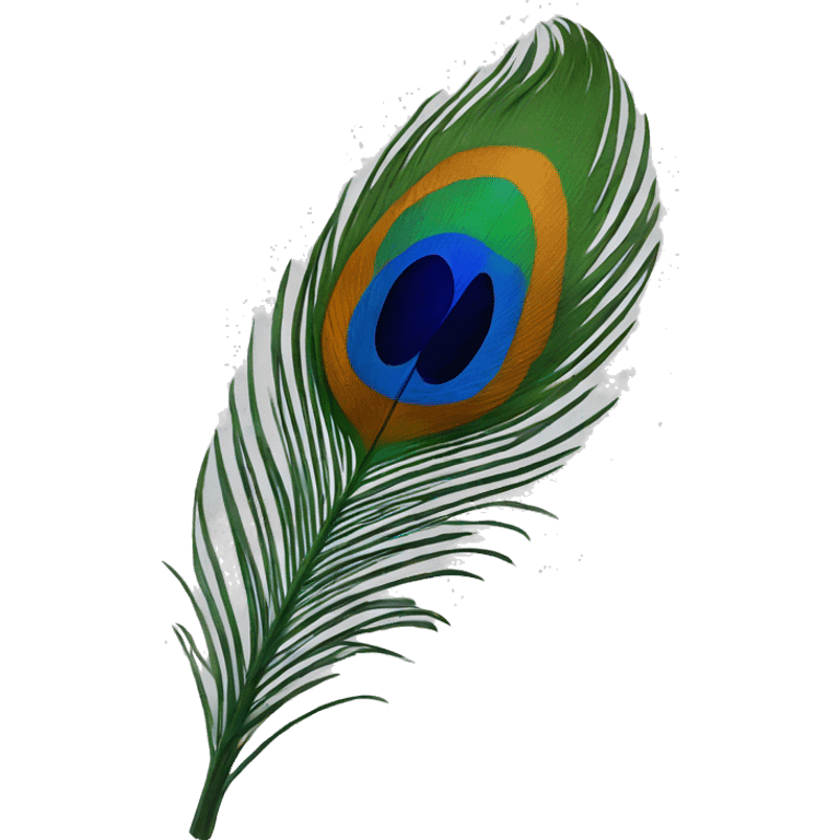 Peacock feather emoji