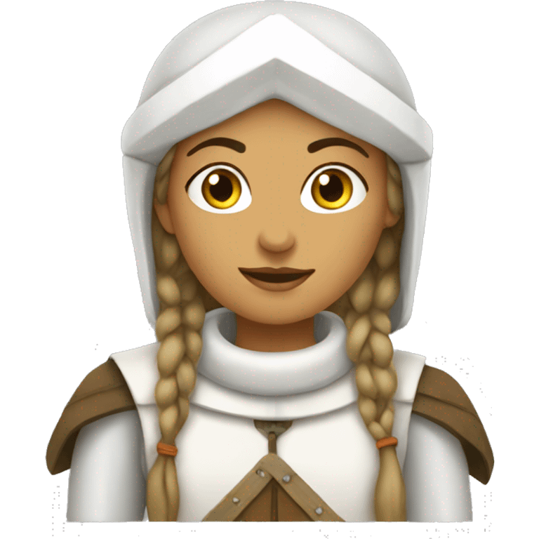 medieval  white ski womenscribe emoji