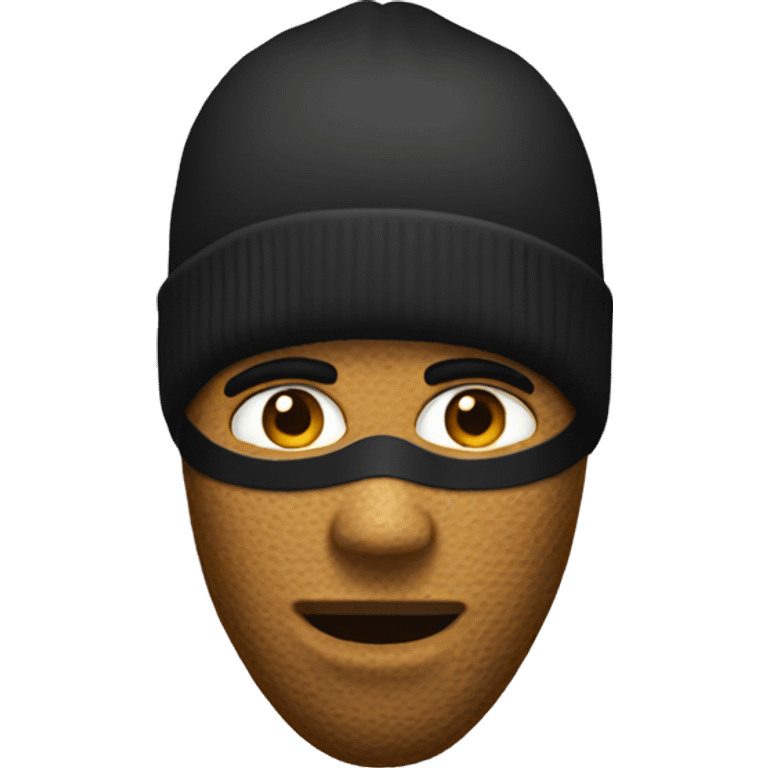 Ski mask wearing guy emoji