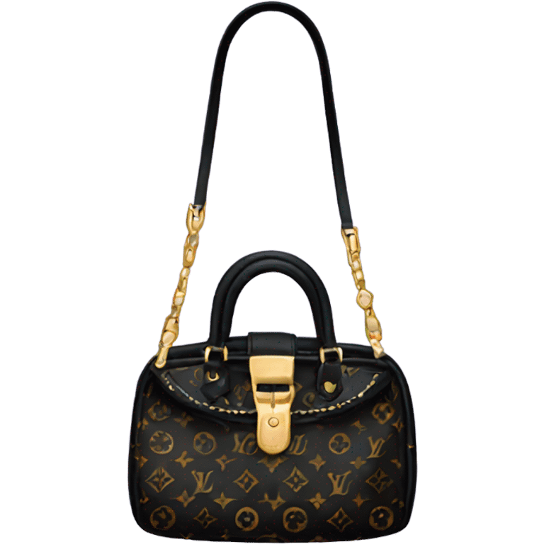 small black louis vuitton purse emoji