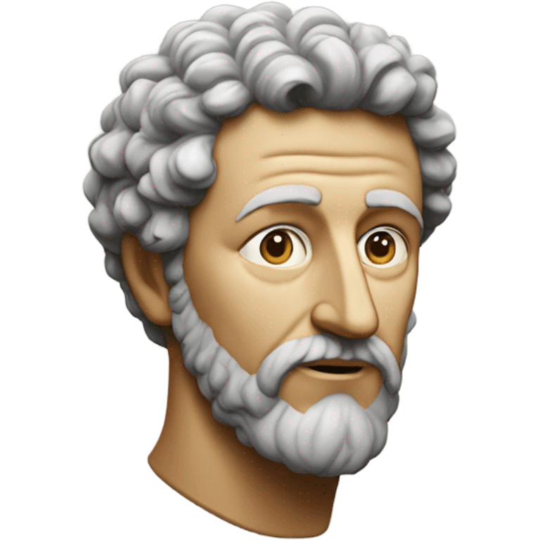 Marcus Aurelius slight smile emoji