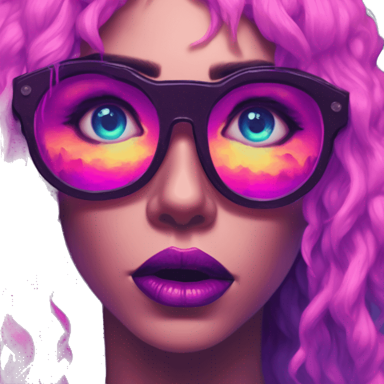 Synthwave Creeper in SNES style, oil paint, epic eyes, intricate lips, exquisite pose, beautiful, desirable, logical, Midsommar  emoji