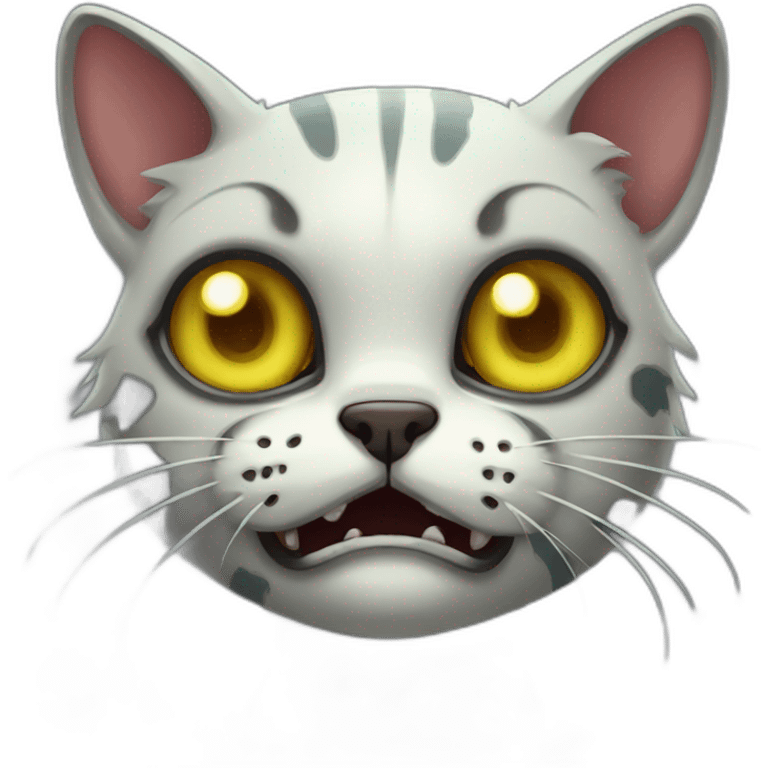 Zombie cat emoji