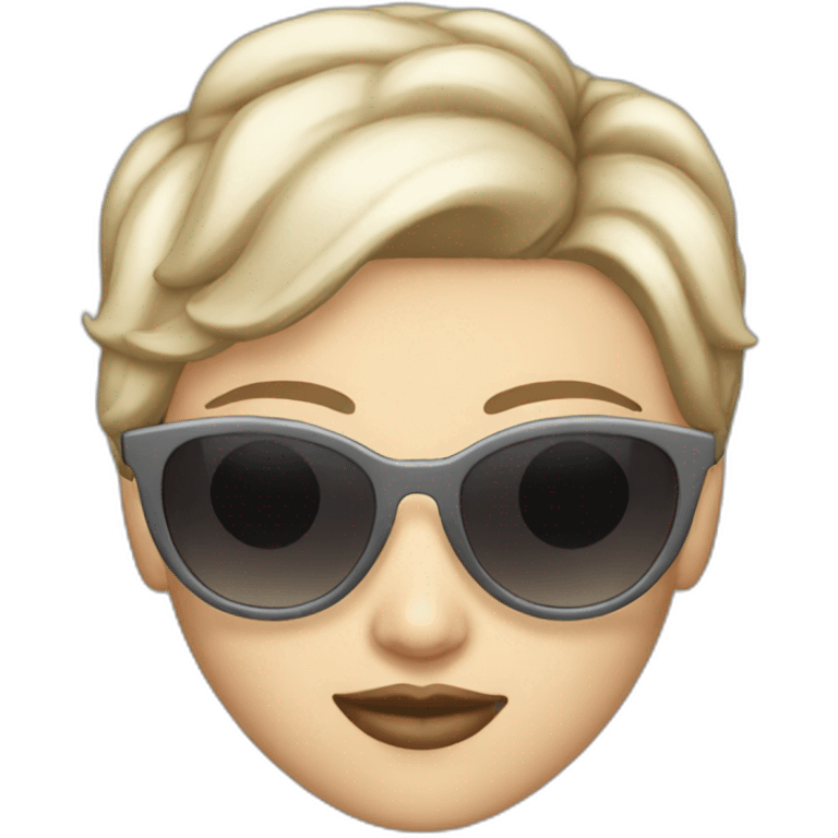 white girl sunglasses shorthair emoji