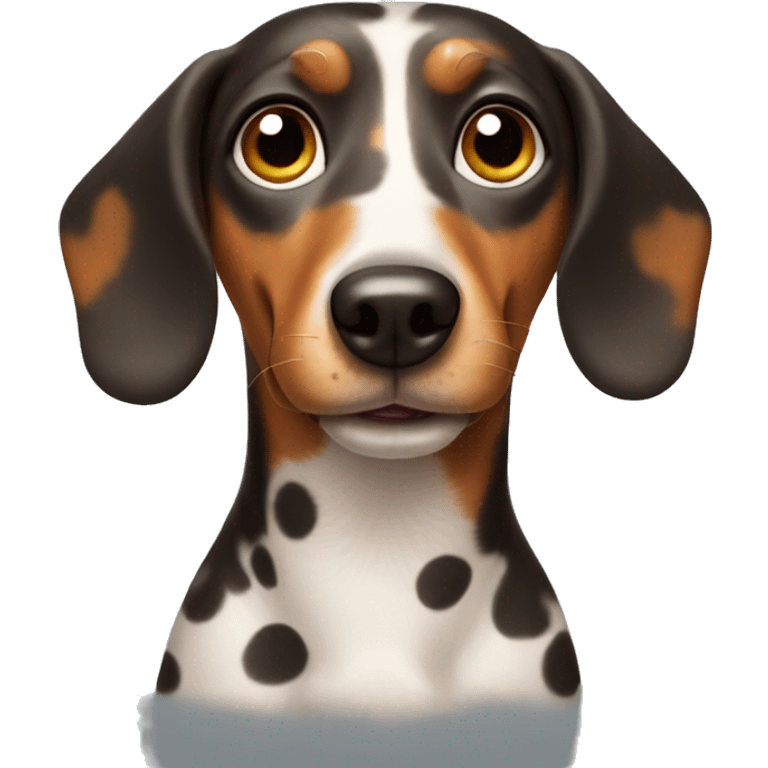 weenie dog with spots emoji