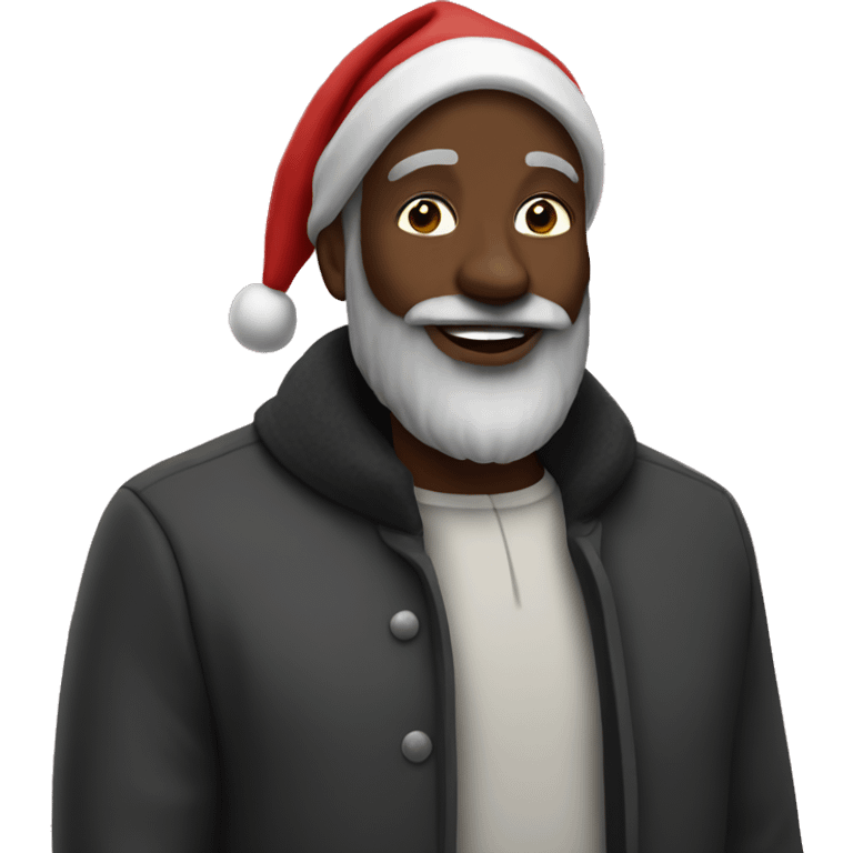 Black Santa emoji