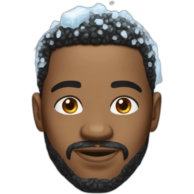 an ice-coated nba player emoji