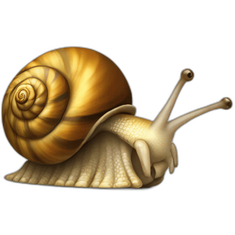 Un escargot qui marche dans la rue emoji