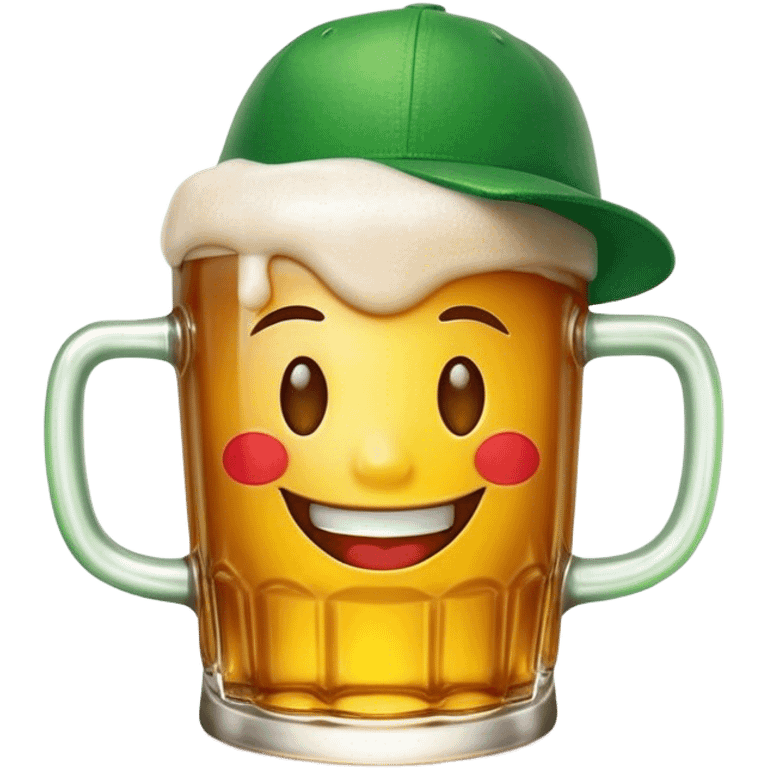 Cinematic Realistic Heineken Pop Culture Emoji, showcasing an iconic beer moment rendered with crisp textures and vibrant, energetic lighting. emoji