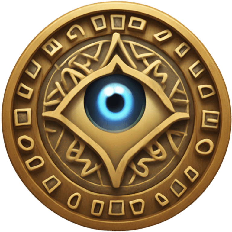 spell book with eye in middle and rune patterns emoji