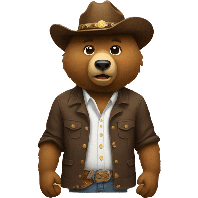 bear with cowboy hat  emoji