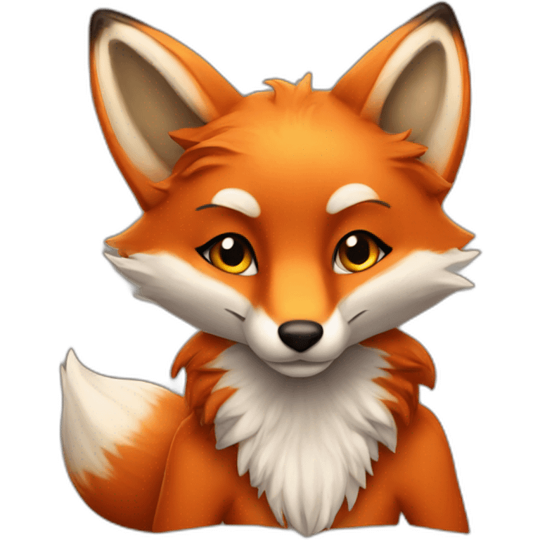 Sexy fox emoji