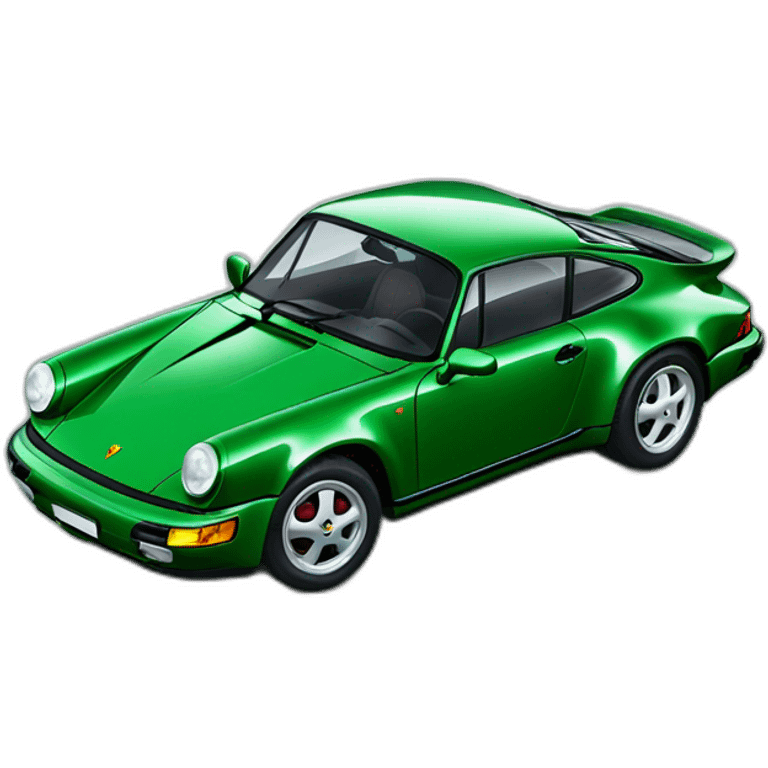 green Porsche 964 emoji