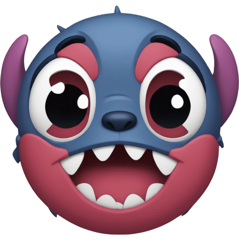 Stitch with hearts emoji