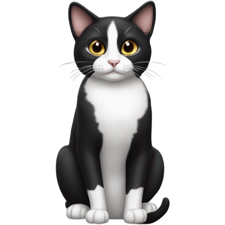 Tuxedo cat emoji