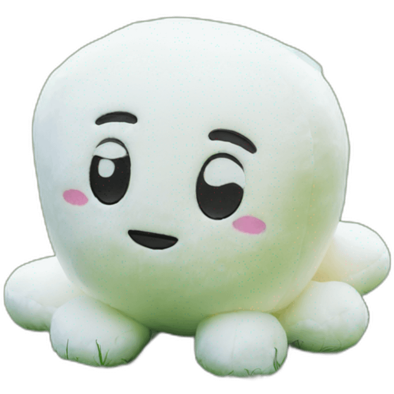 Milk plush on a lawn emoji