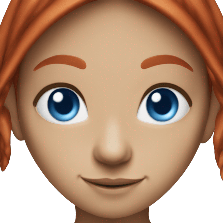 Red Hair blue eye elf girl emoji