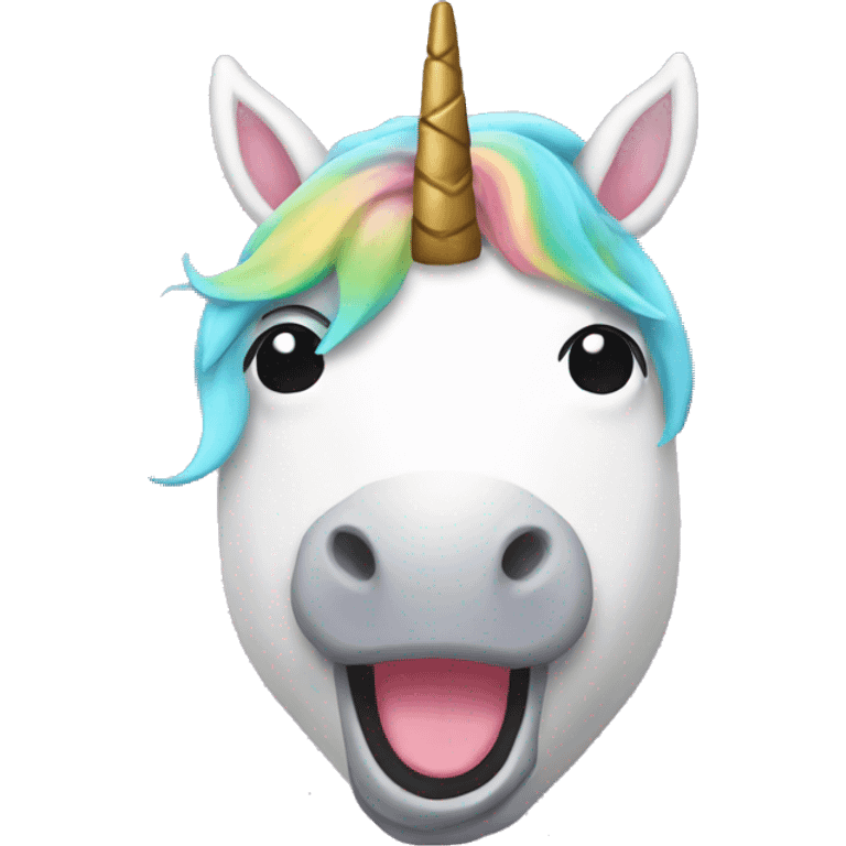 unicorn with boba emoji