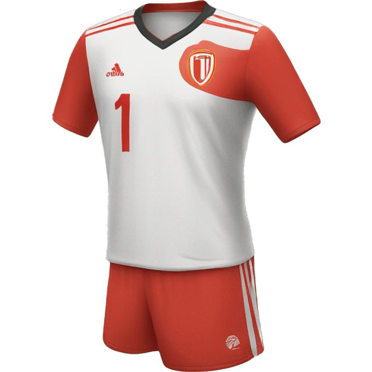  Red soccer jersey number 11 emoji