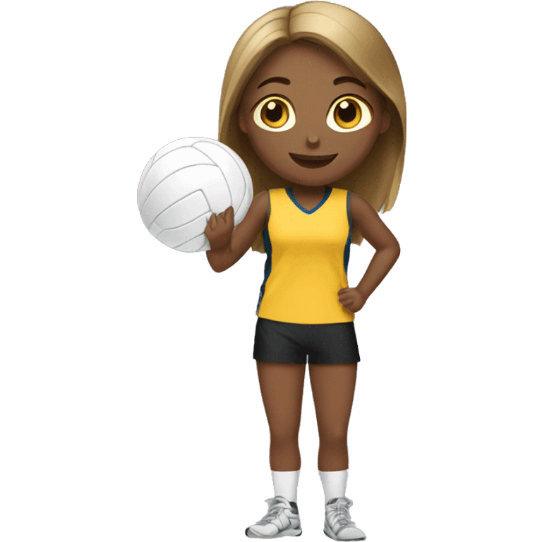 Girl playing volleyball  emoji