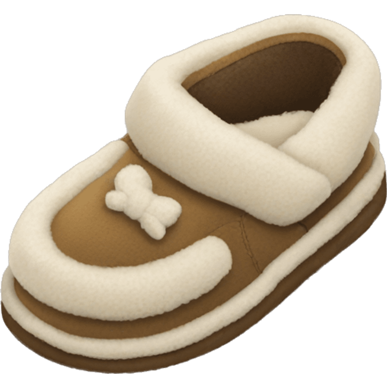 Create a pair of slippers with the brand UGG on it emoji