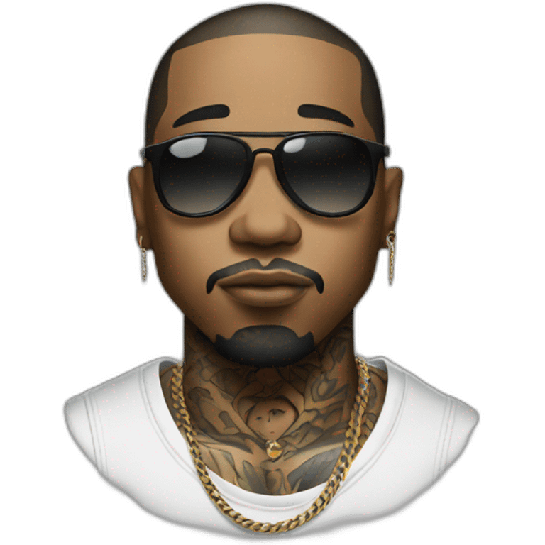 rapper tattoed emoji