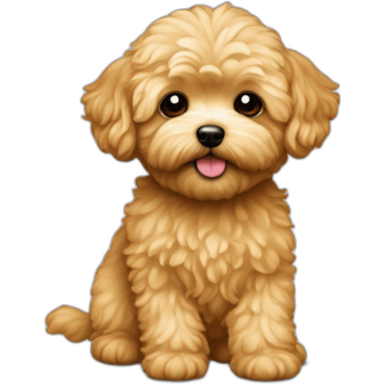 golden maltipoo as artist emoji