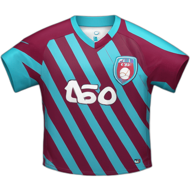 Trabzonspor stryped football jersey emoji