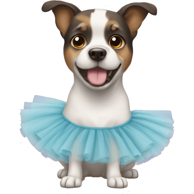 Dog with tutu emoji