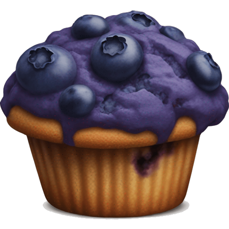 Blueberry muffin  emoji