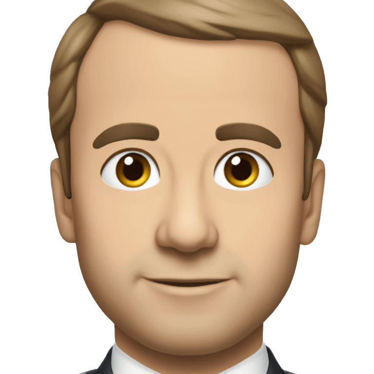 Macron kawaïné emoji