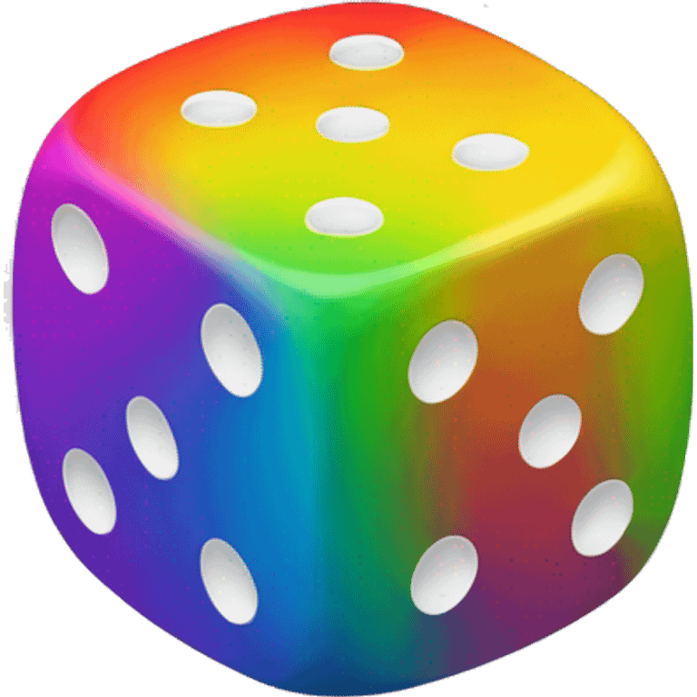 rainbow dice emoji